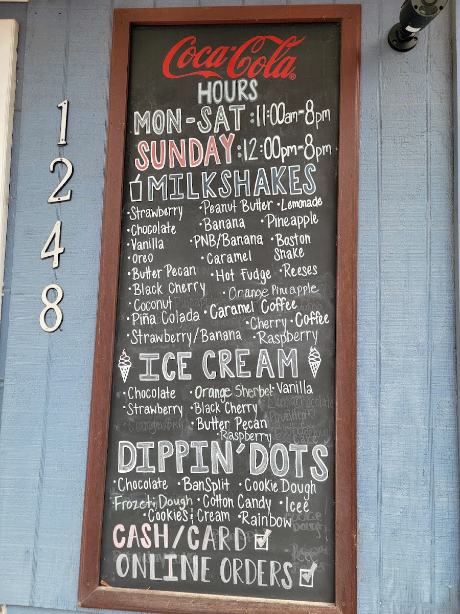 Tastee Freez Menu - Image 1